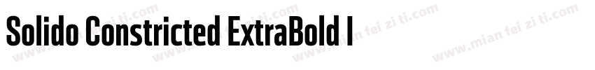 Solido Constricted ExtraBold Italic字体转换